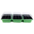 Fun Landscaping Fun Landscaping FL118GT3 12 Plant Germination Tray & Dome -Pack of 3 FL118GT3